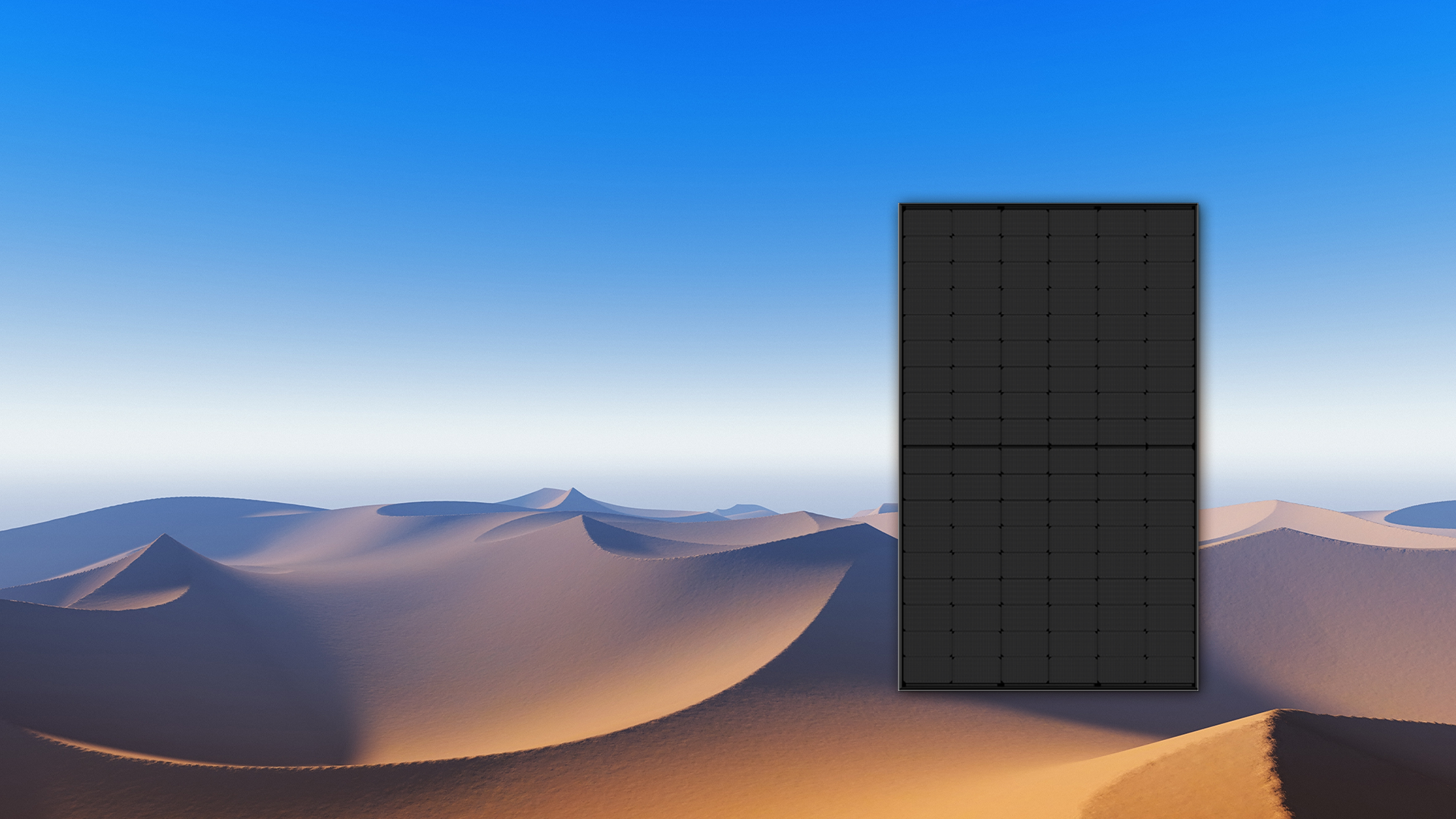 Pannelli solari con modulo fotovoltaico completamente nero